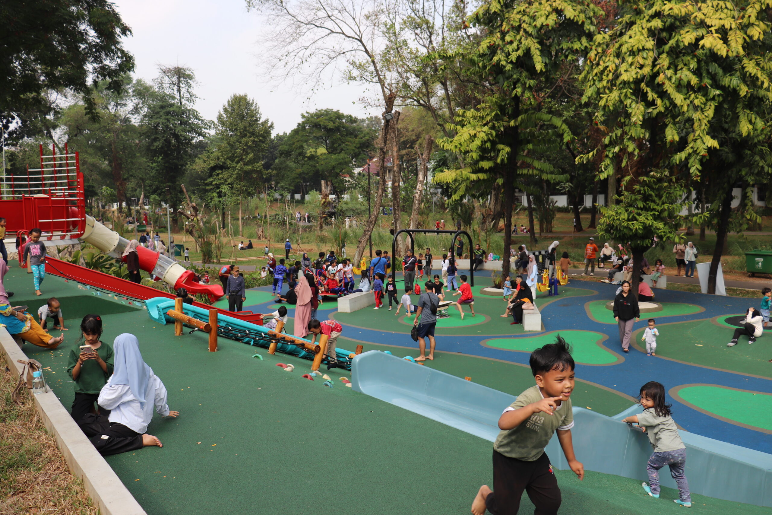 Activity in Playground Taman Bendera Pusaka