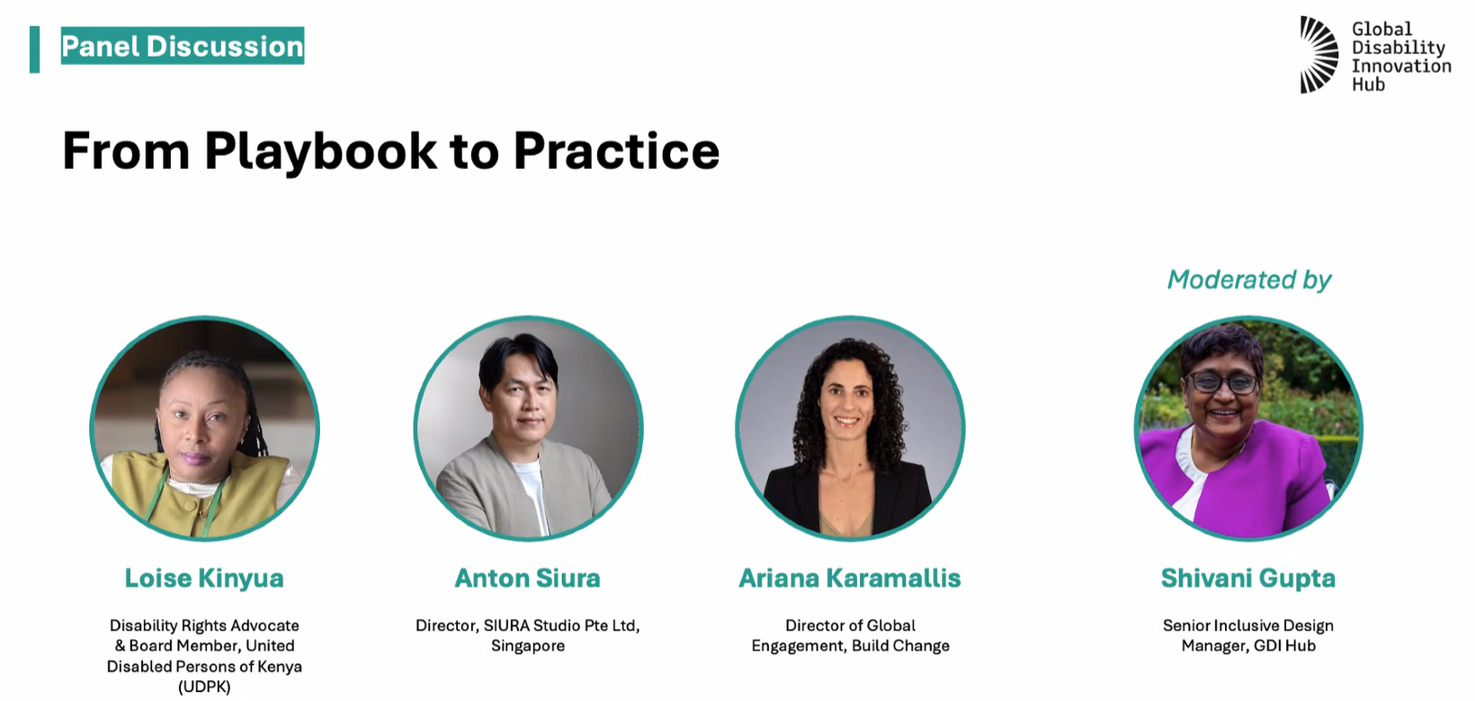 Speakers of Mainstreaming Inclusive Climate Infrastructure